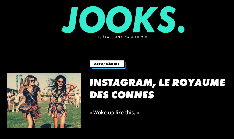 Instagram, le royaume des connes. Vraiment?