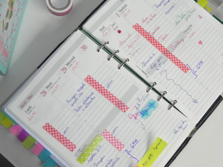 The Bree Van de Kamp Challenge : on tient un agenda.