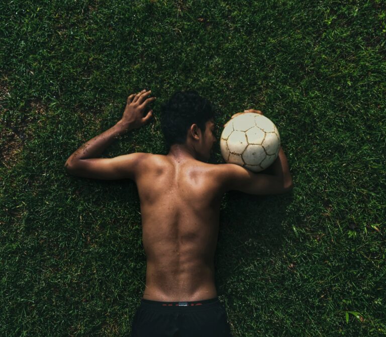 Footballeur sexy. Oui.