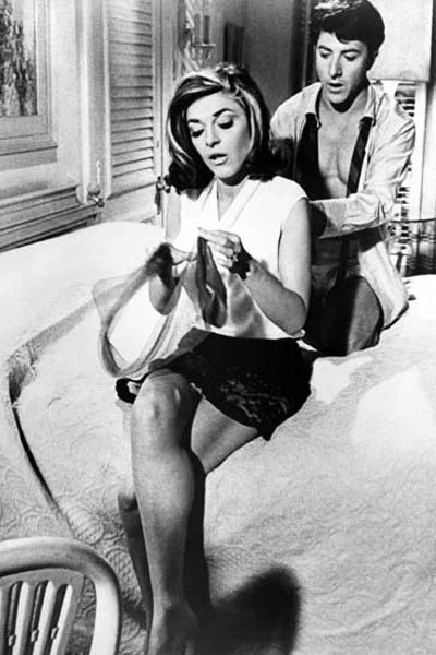 Anne Bancroft et Dustin Hoffman dans Le Lauréat (1967)